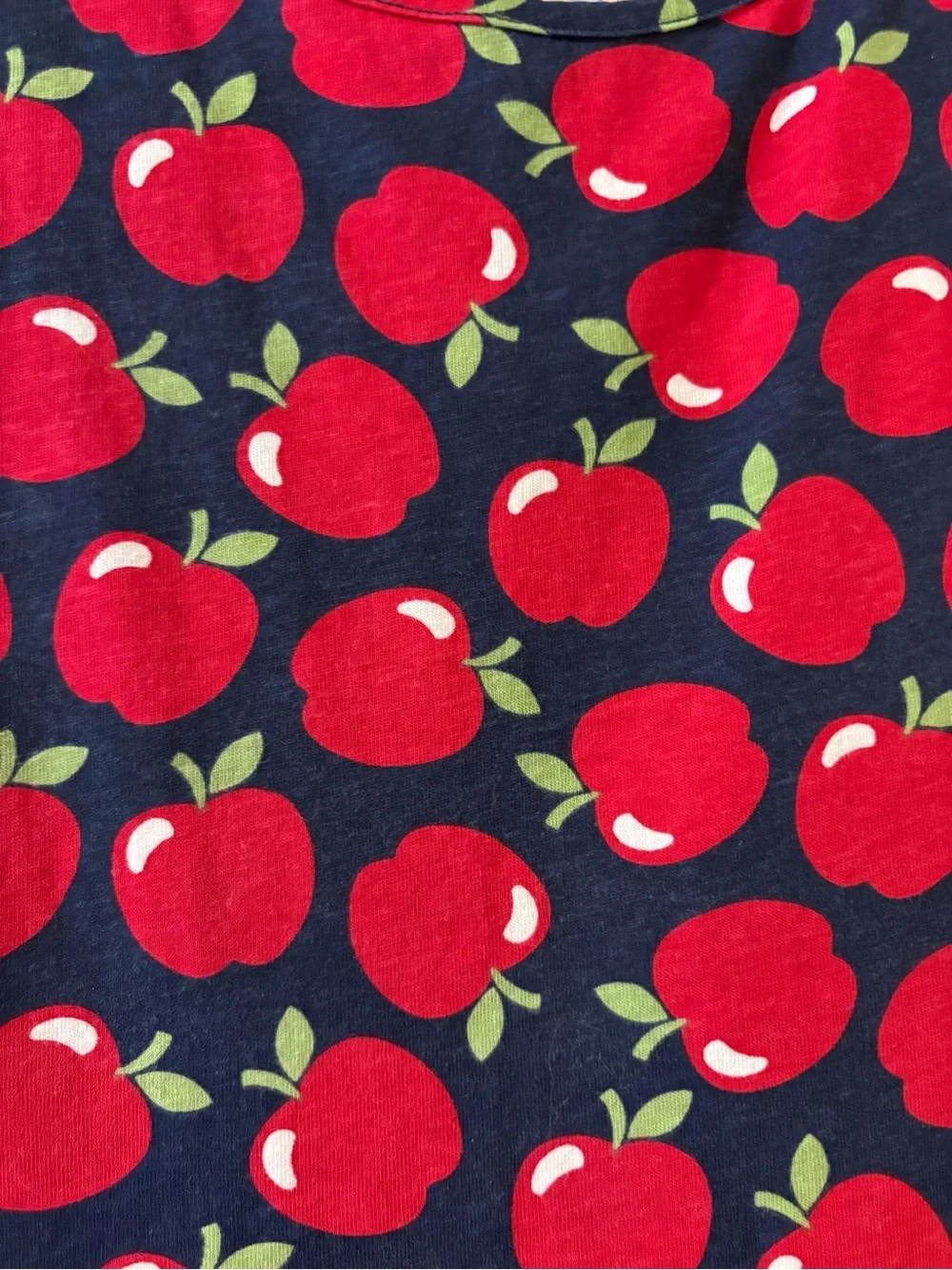 The Children's Place Navy Dress with Red Apple Print - Picture 3 of 4